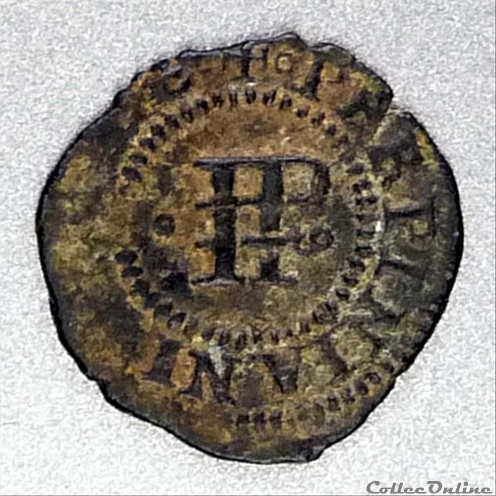 monnaies europe medievale a france feodales philippe iii 1598 1621 menut ou denier