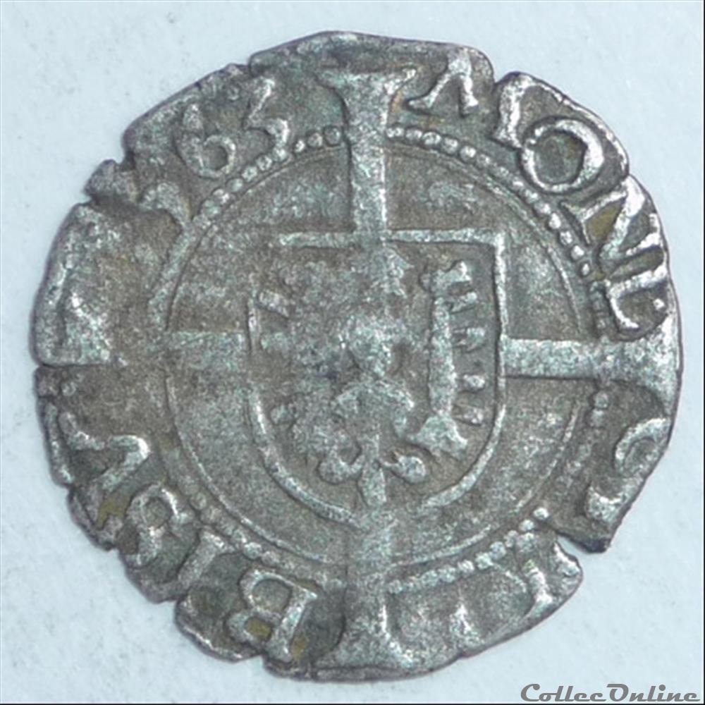 Charles Quint, monnayage posthume (1559-1675). Blanc monnaie france feodale charles quint monnayage posthume 1559 1675 blanc