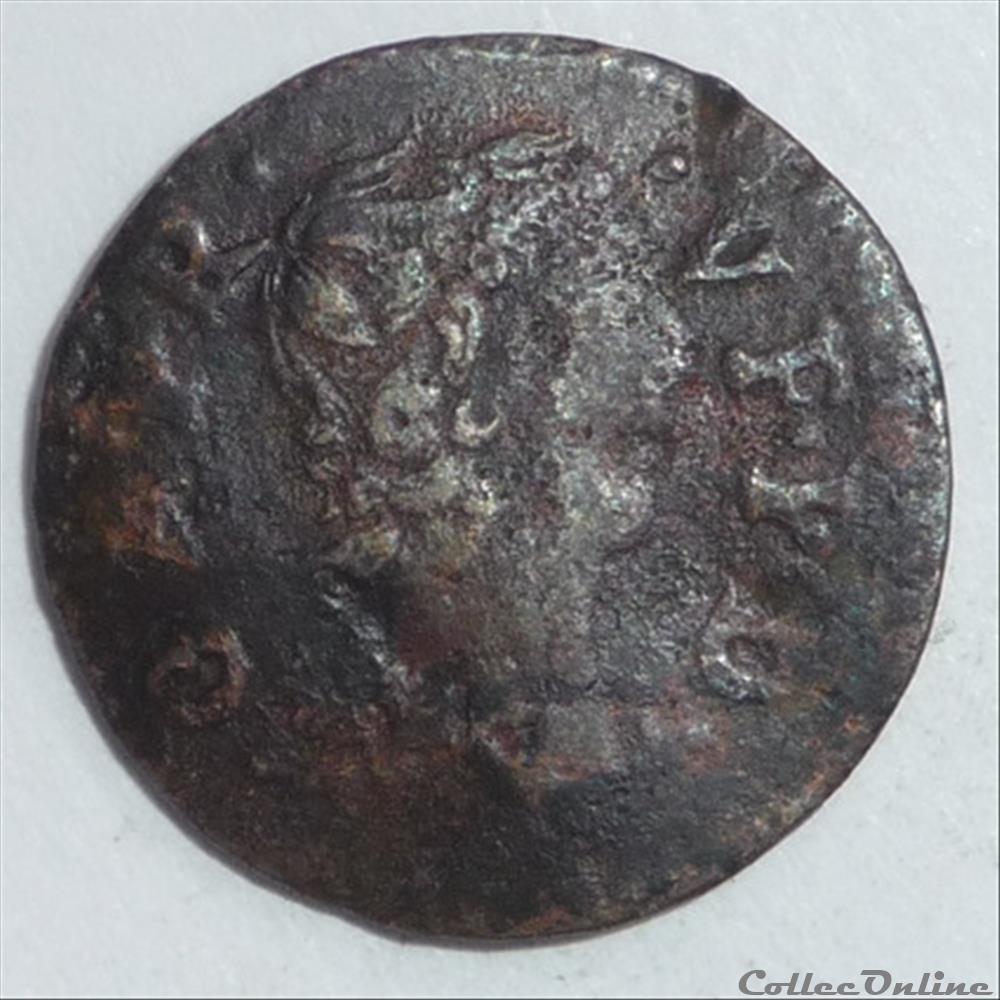 Gaston d'Orléans (1627-1650). Denier tournois monnaie france feodale gaston orleans 1627 1650 denier tournois
