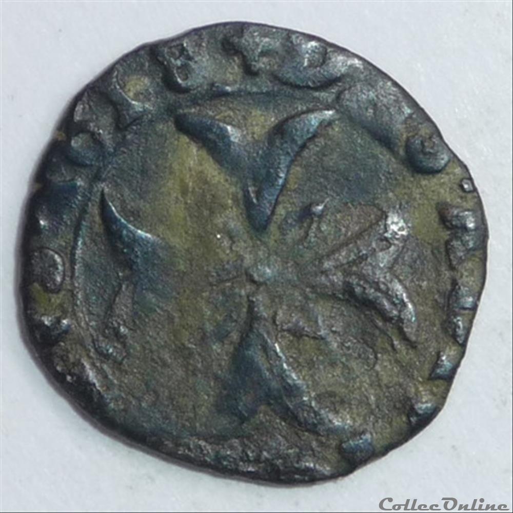 Marie de Montpensier (1608-1627). Liard monnaie france feodale marie de montpensier 1608 1627 liard