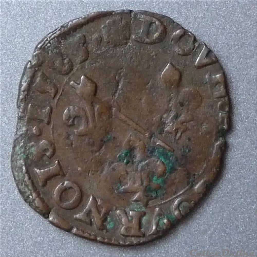 monnaie france feodale francois ii de montpensier 1582 1592 double tournois