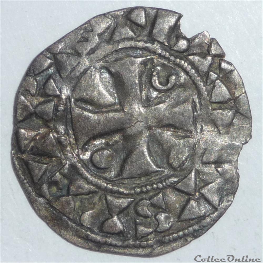 Thibaut II (1125-1152). Denier monnaie france feodale thibaut ii 1125 1152 denier
