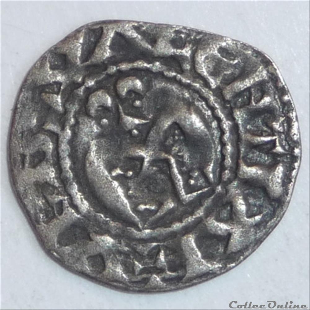 Anonymes (vers 1100-1200). Obole monnaie france feodale anonymes vers 1100 1200 obole