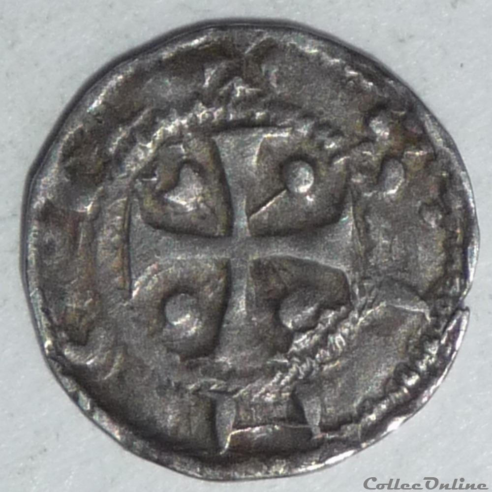 Anonymes (vers 1140-1180) . Petit denier ou maille monnaie france feodale anonymes vers 1140 1180 petit denier ou maille