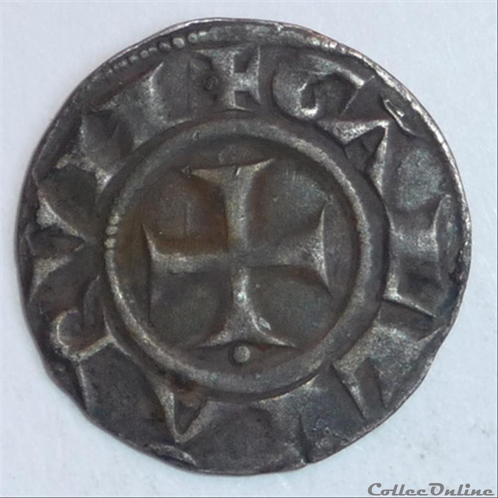 monnaie france feodale anonymes vers 1200 1260 denier