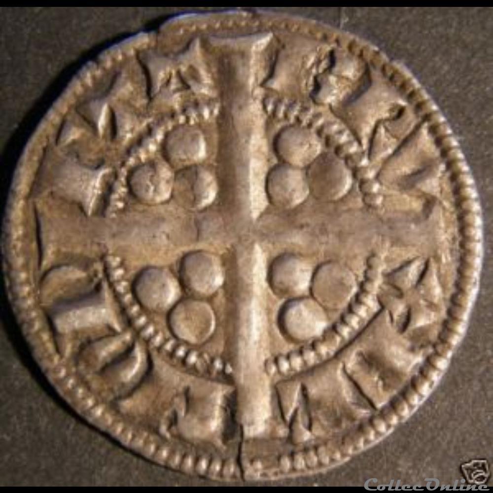 Jean II (1294-1312) - Esterlin monnaie france feodale jean ii 1294 1312 esterlin