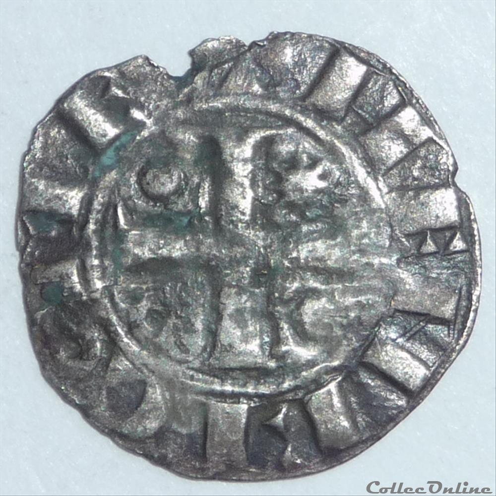 Henri 1er (1152-1180). Denier monnaie france feodale henri 1er 1152 1180 denier