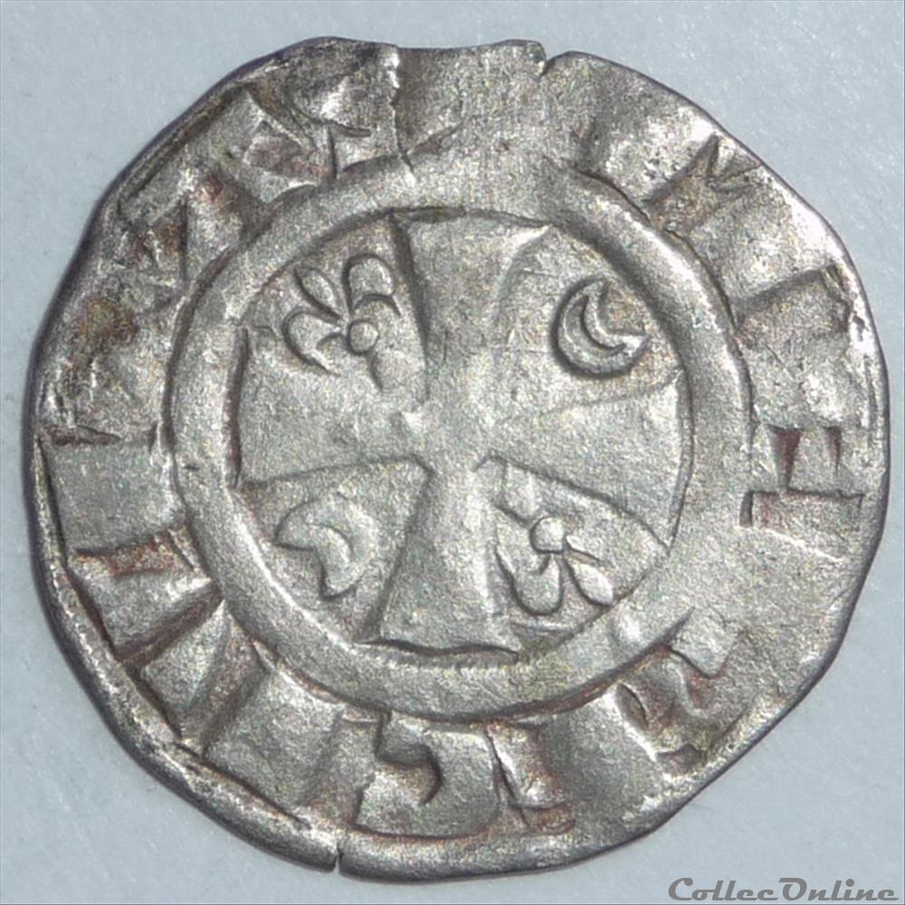 Etienne de la Chapelle (1161-1171). Denier monnaie france feodale etienne de la chapelle 1161 1171 denier
