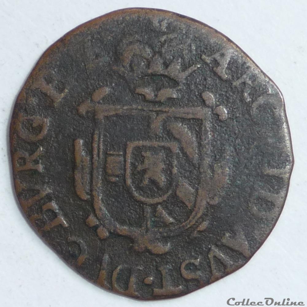 Albert et Isabelle (1598-1621) . Gigot monnaie france feodale albert et isabelle 1598 1621 gigot