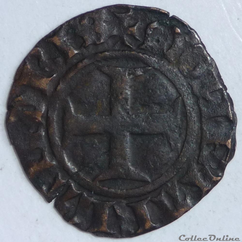 Philippe le Hardi (1384-1404) - Double mite monnaie france feodale philippe le hardi 1384 1404 double mite