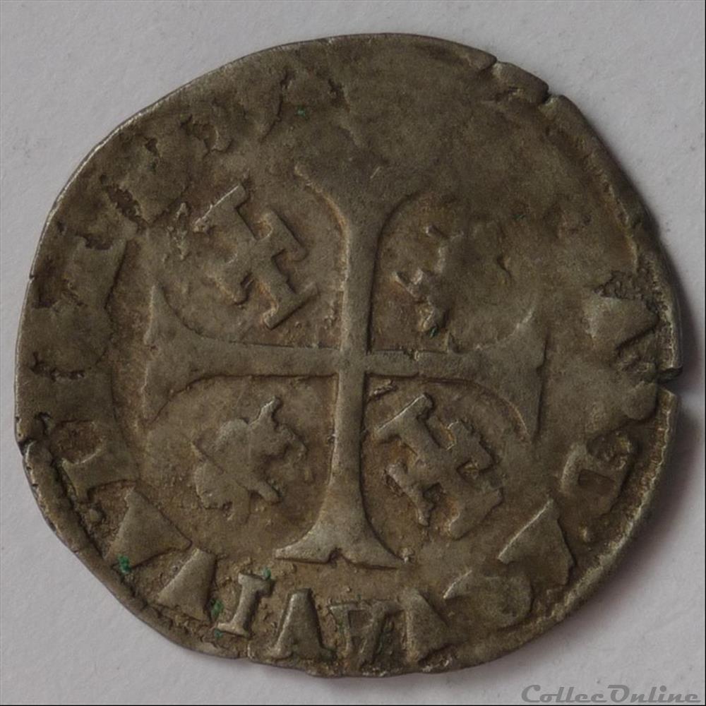 Clément VIII (1592-1605). Douzain monnaie france feodale clement viii 1592 1605 douzain