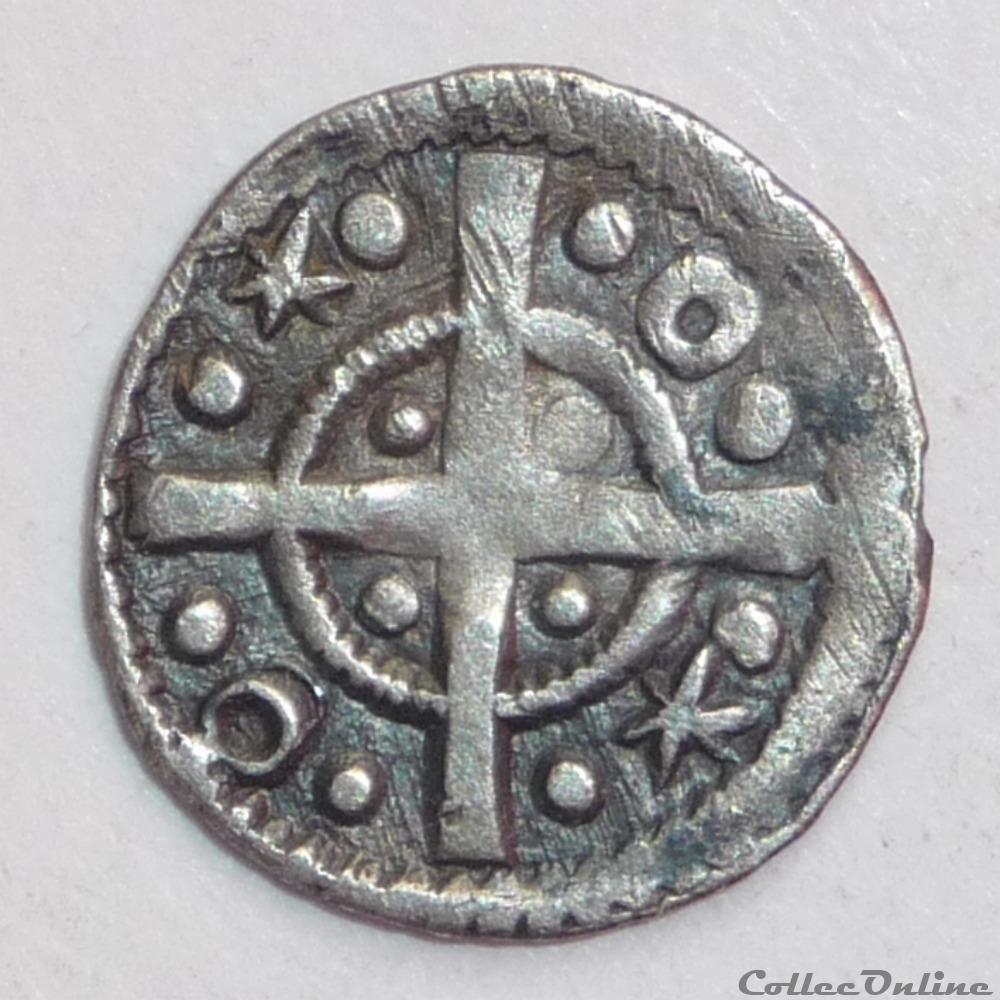 Cité d' Alost (XIIIème siècle). Maille muette ou petit denier monnaie france feodale cite alost xiiieme siecle maille muette ou petit denier
