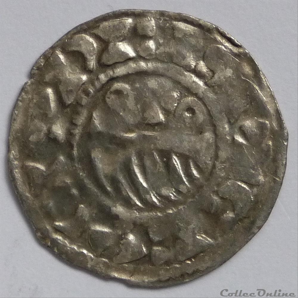 monnaie france feodale fromont ii 999 1012 ou renard ii 1012 1055 denier