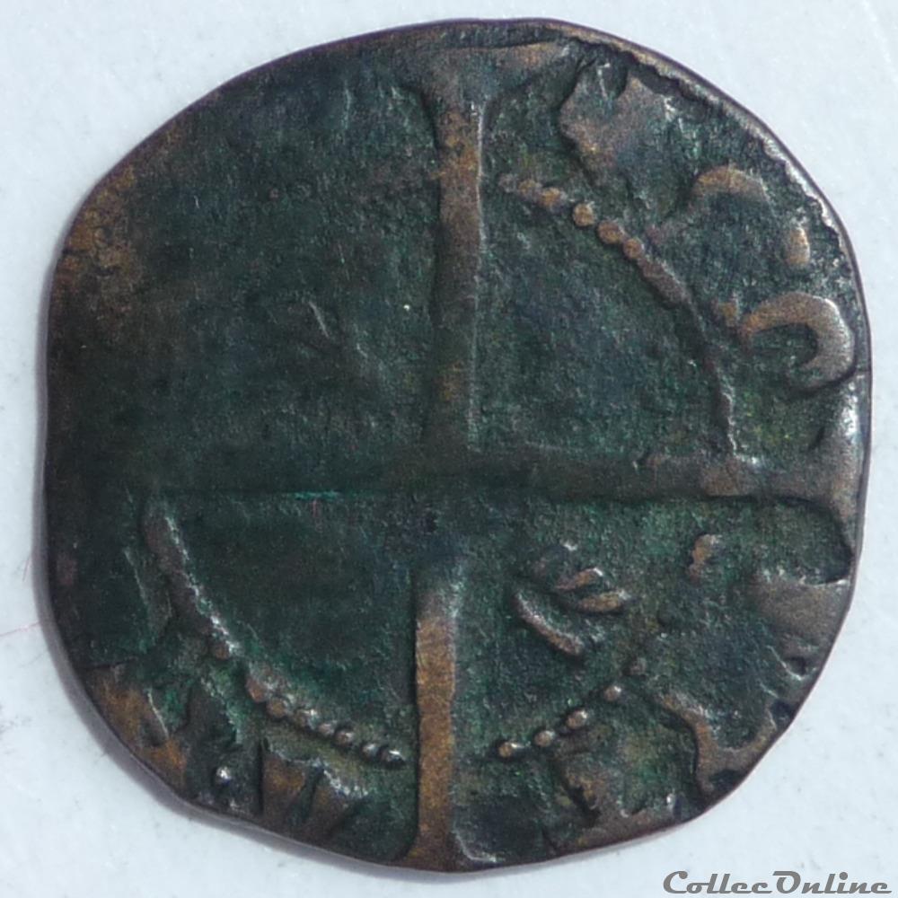 Jean sans Peur (1404-1419) - Double mite monnaie france feodale jean sans peur 1404 1419 double mite