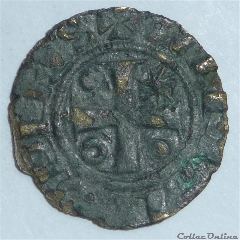 Henri 1er (1152-1180). Denier, faux d'époque monnaie france feodale henri 1er 1152 1180 denier faux epoque