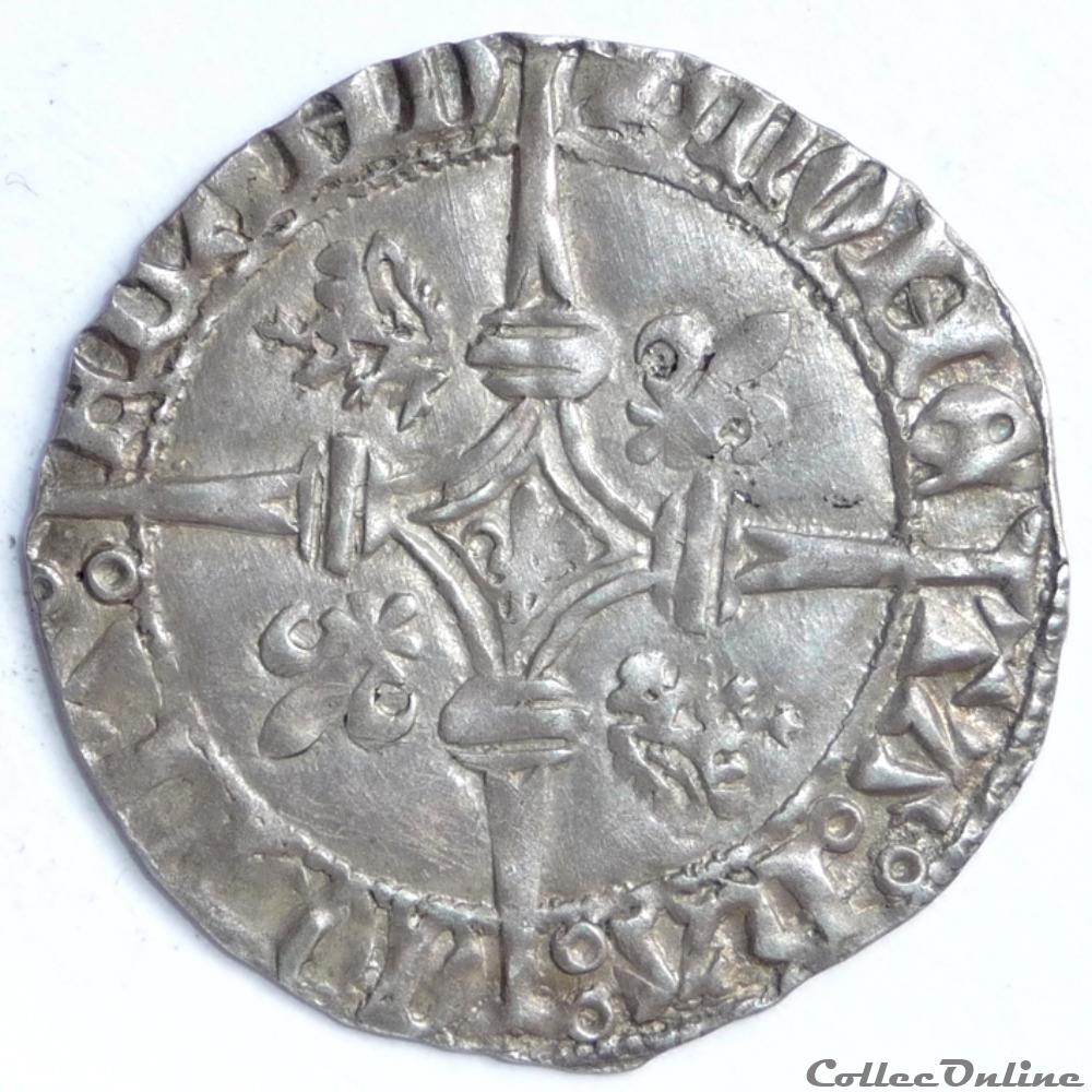 Charles le Téméraire (1467-1477) - Double-gros dit Vierlander monnaie france feodale charles le temeraire 1467 1477 double gros dit vierlander