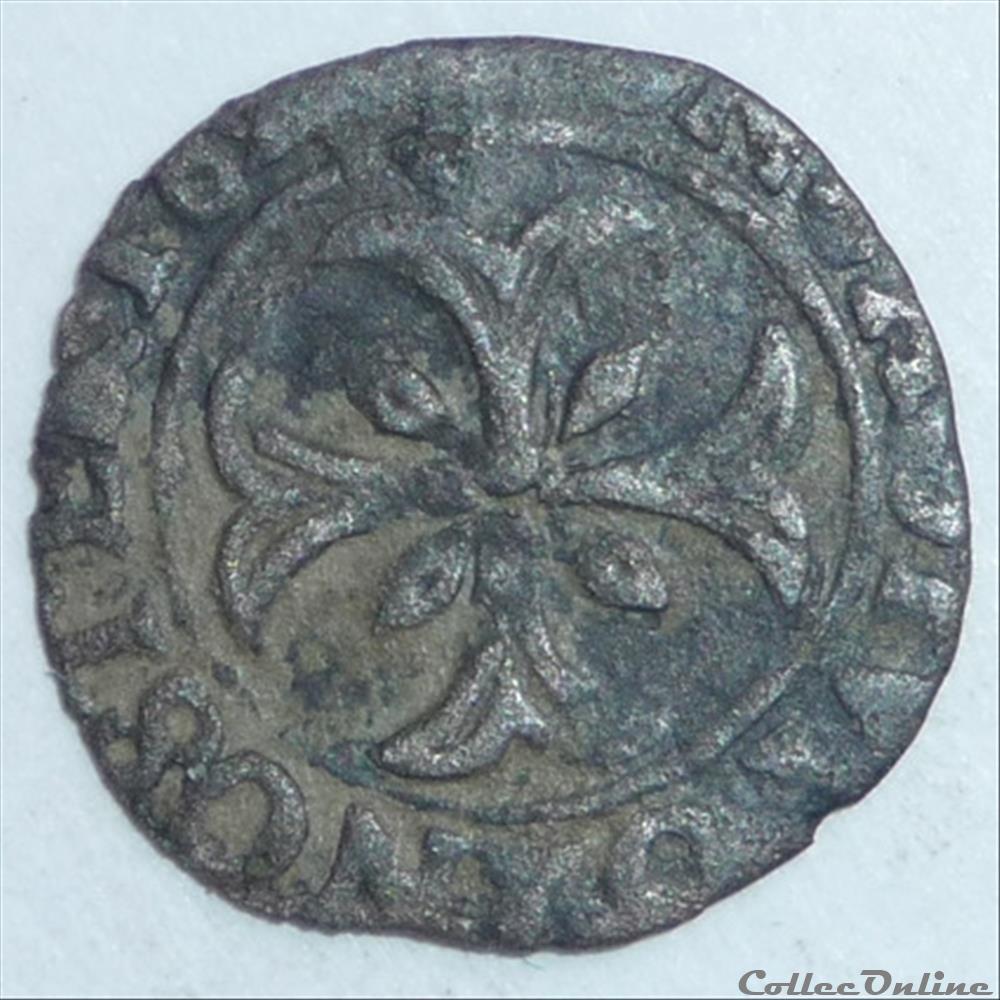 Gaston d' Orléans et Marie (1626-1627). Liard monnaie france feodale gaston orleans et marie 1626 1627 liard