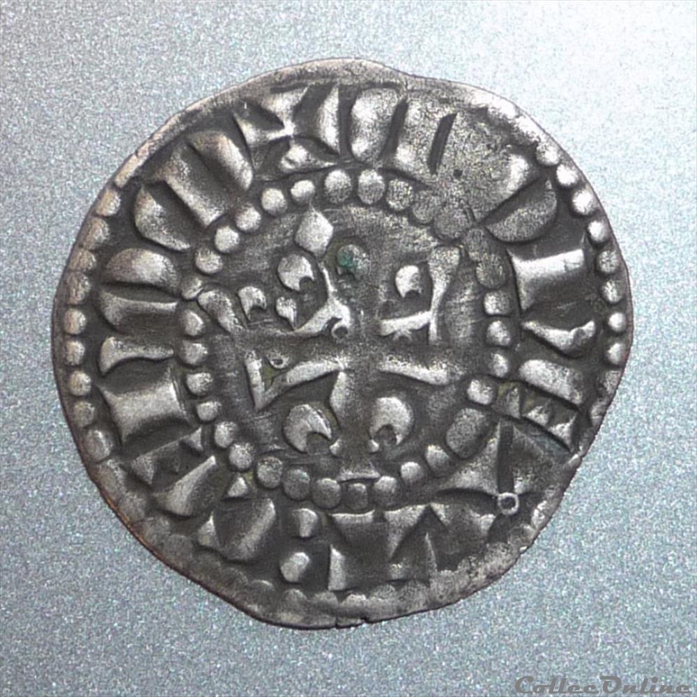 Charles de Valois (1290-1317). Coronat monnaie france feodale charles de valois 1290 1317 coronat