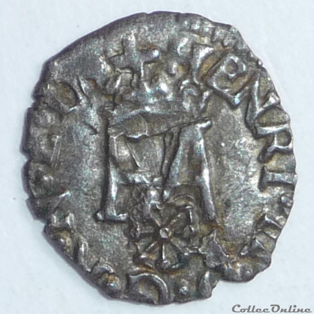 monnaie france feodale henri iii et marguerite de valois 1572 1589 liard