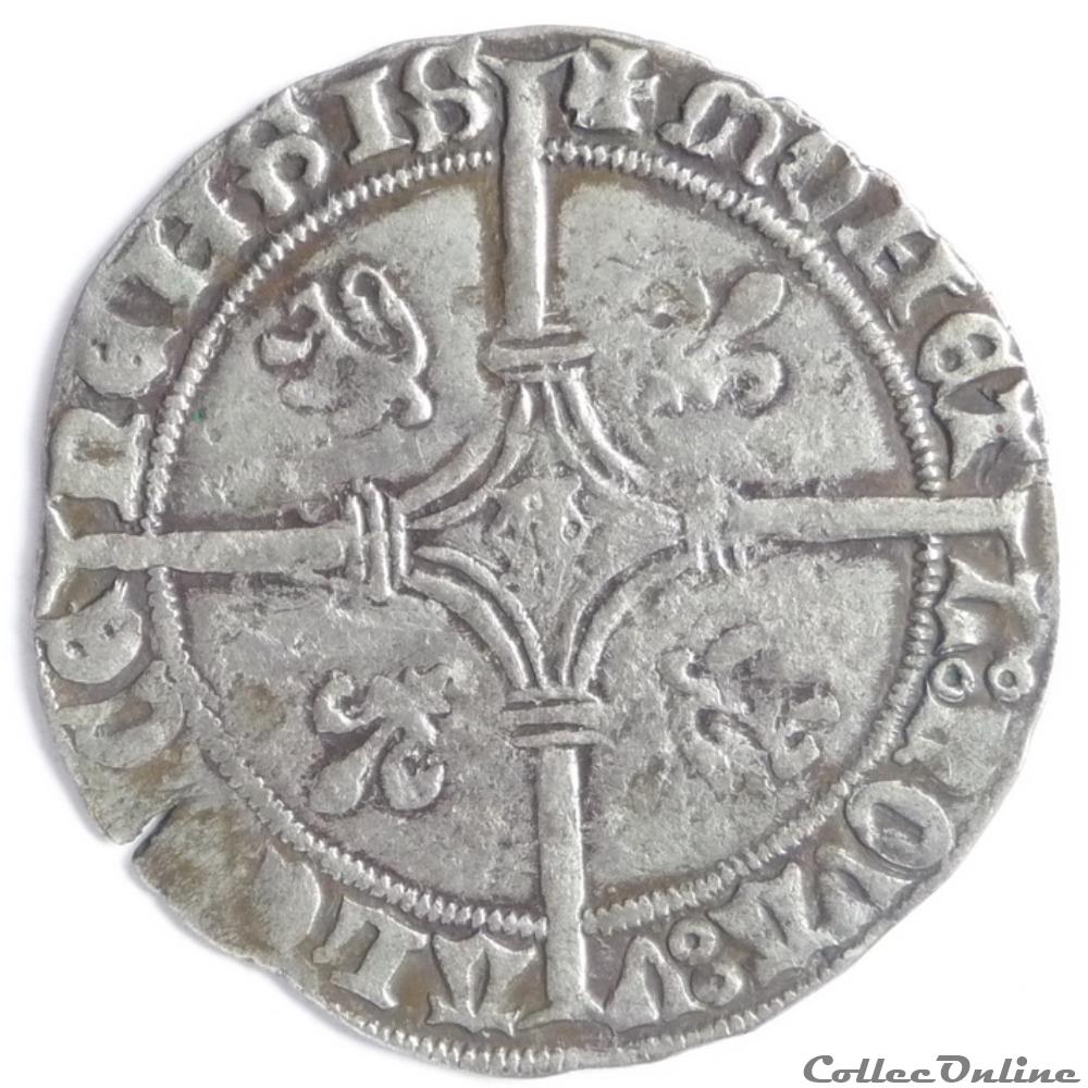 Philippe le Bon (1433-1467) - Double-gros dit Vierlander monnaie france feodale philippe le bon 1433 1467 double gros dit vierlander