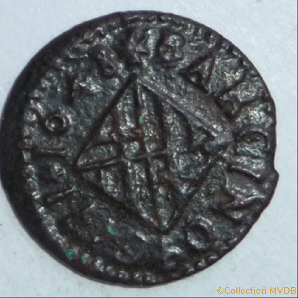 Louis XIV (1643-1659). Demi-seizain monnaie france feodale louis xiv 1643 1659 demi seizain
