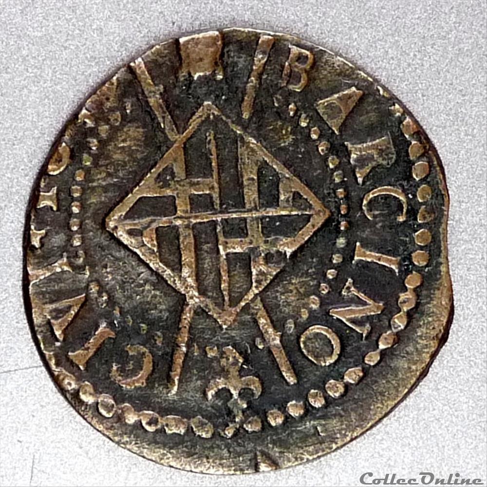 Louis XIV (1643-1659). Seizain monnaies europe medievale france feodales louis xiv 1643 1659 seizain