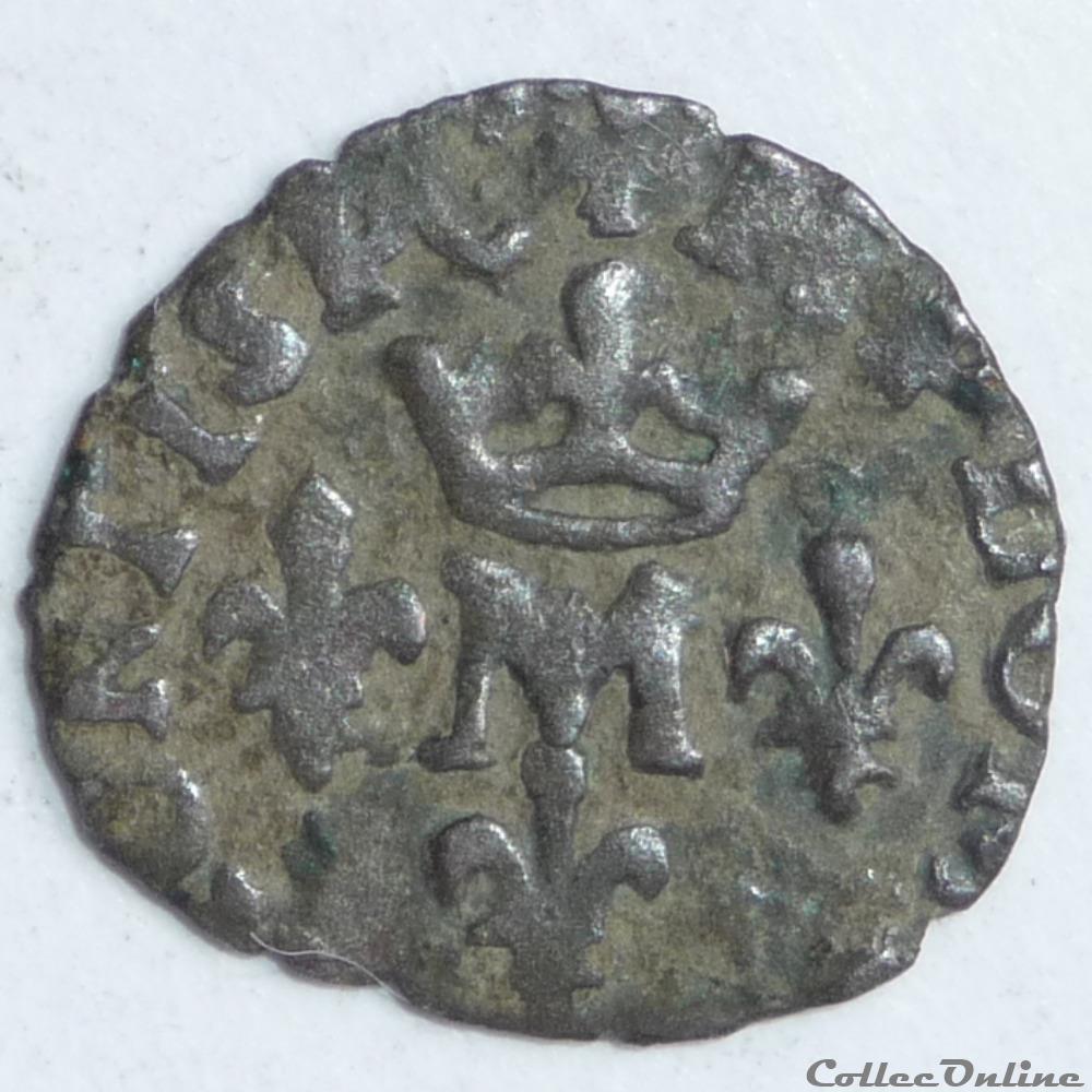 Marie de Montpensier (1608-1627). Liard monnaie france feodale marie de montpensier 1608 1627 liard