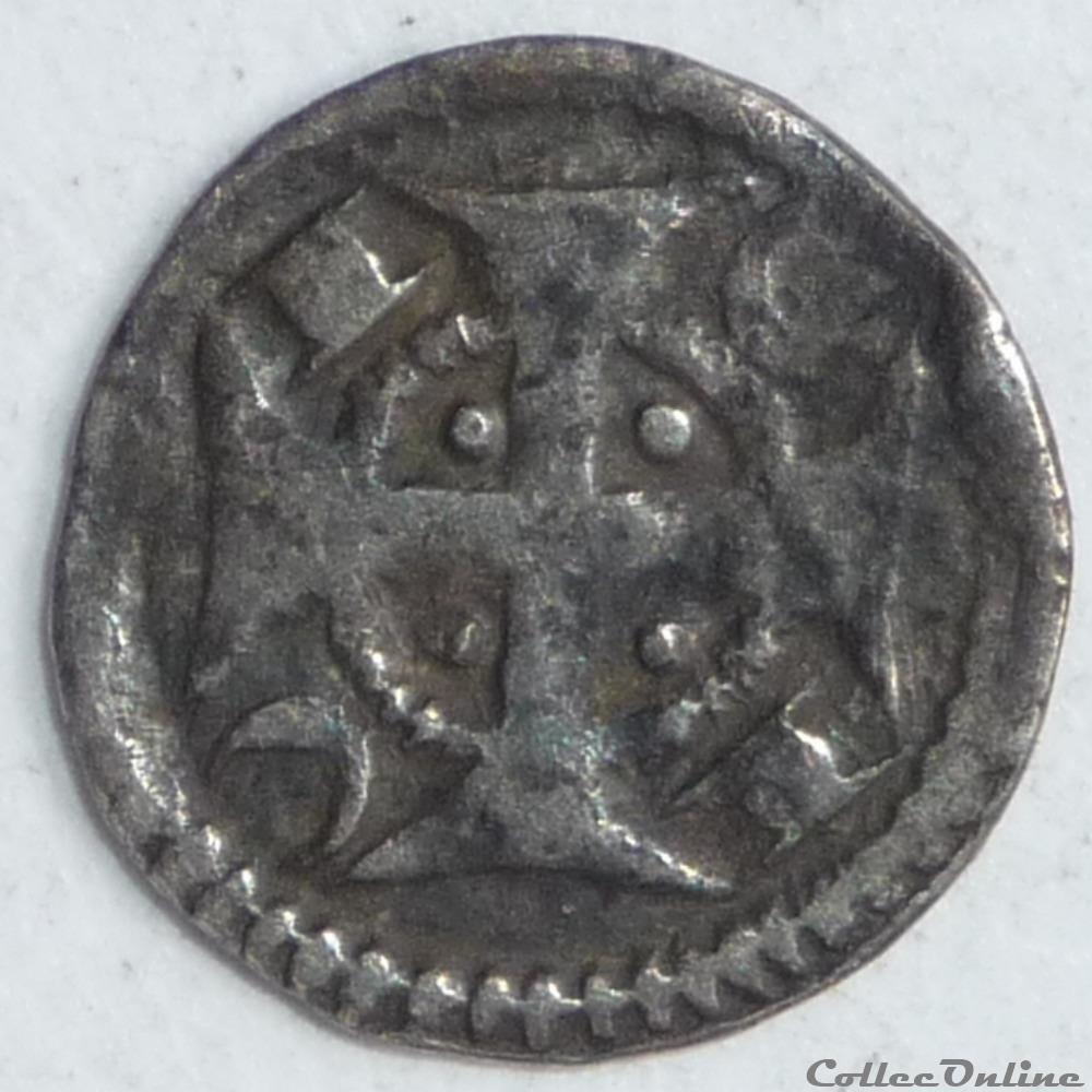 Lille (XIIIème siècle). Maille muette ou petit denier anonyme monnaie france feodale lille xiiieme siecle maille muette ou petit denier anonyme