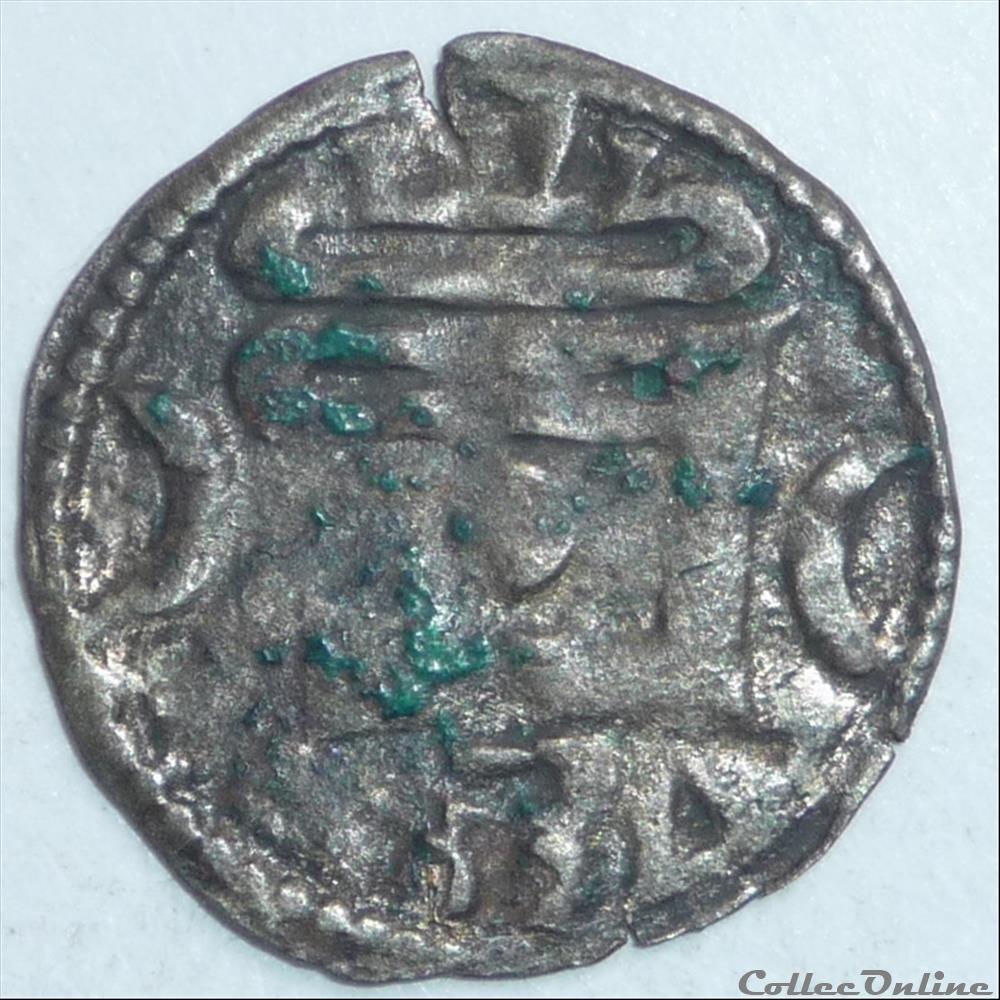 Thibaut V le Bon (1152-1191) Louis (1191-1205). Denier monnaie france feodale thibaut v le bon 1152 1191 louis 1191 1205 denier