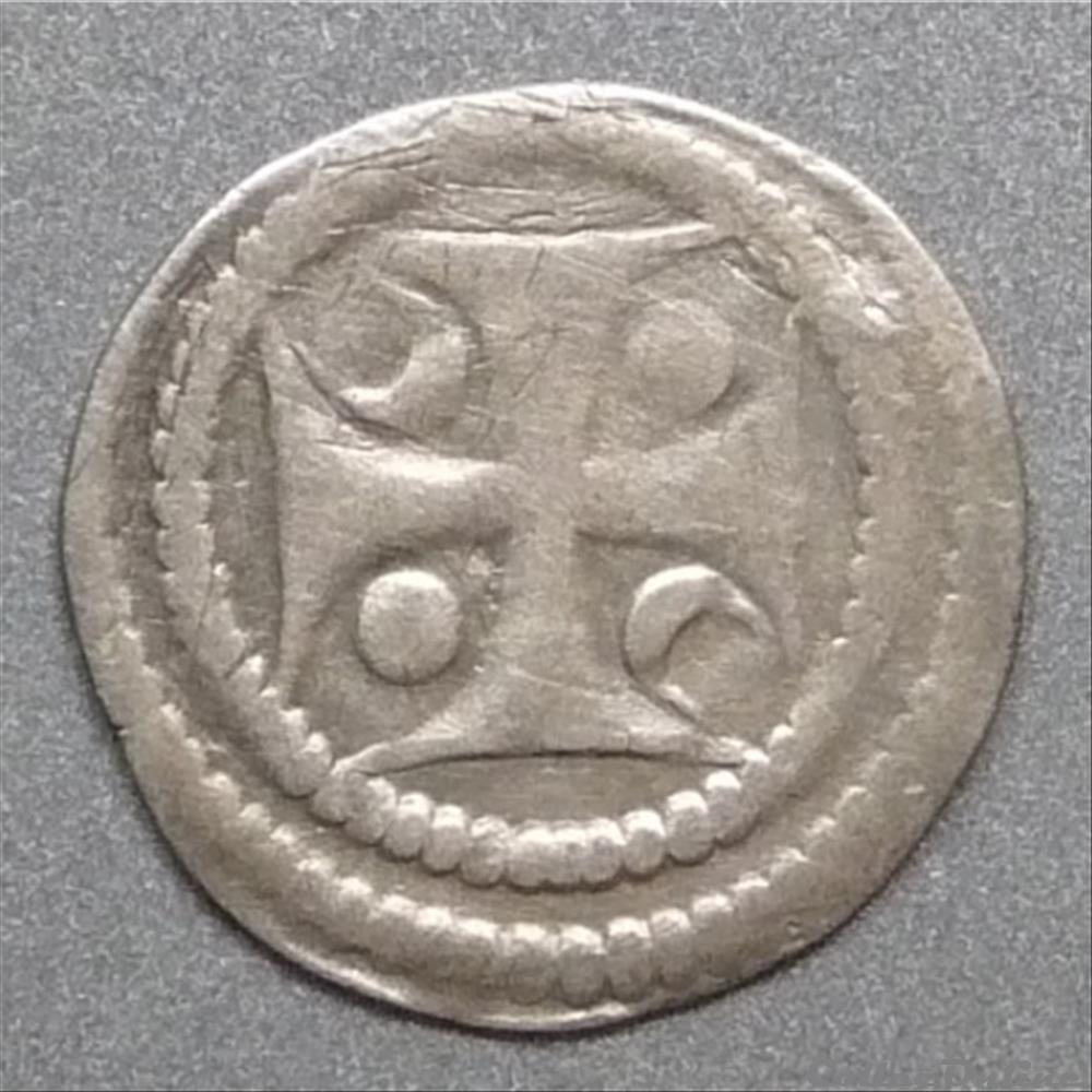 Anonyme (fin XIIème/début XIIIème siècle). Maille muette monnaie france feodale anonyme fin xiieme debut xiiieme siecle maille muette