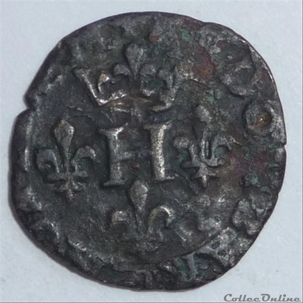 Henri II de Montpensier (1592-1608). Liard monnaie france feodale henri ii de montpensier 1592 1608 liard