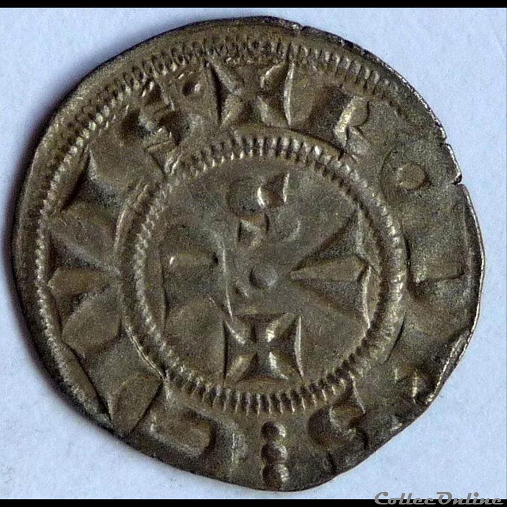 Henri II (1274-1304). Denier monnaies europe medievale a france feodales henri ii 1274 1304 denier