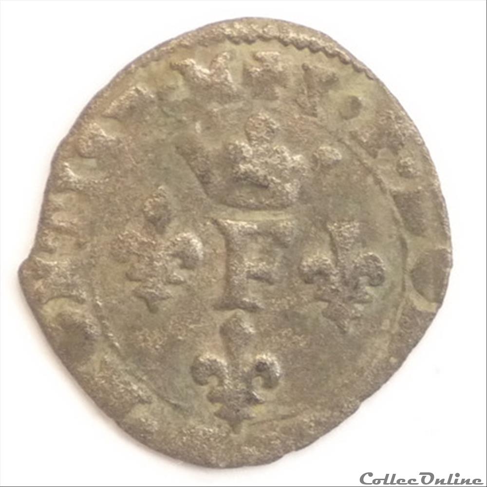 monnaie france feodale francois ii de montpensier 1582 1592 liard