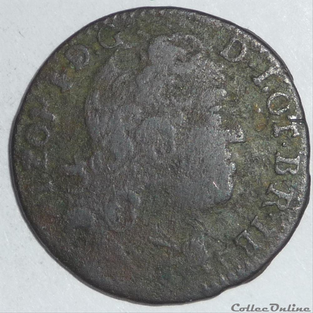 monnaie france feodale leopold 1er 1690 1729 liard