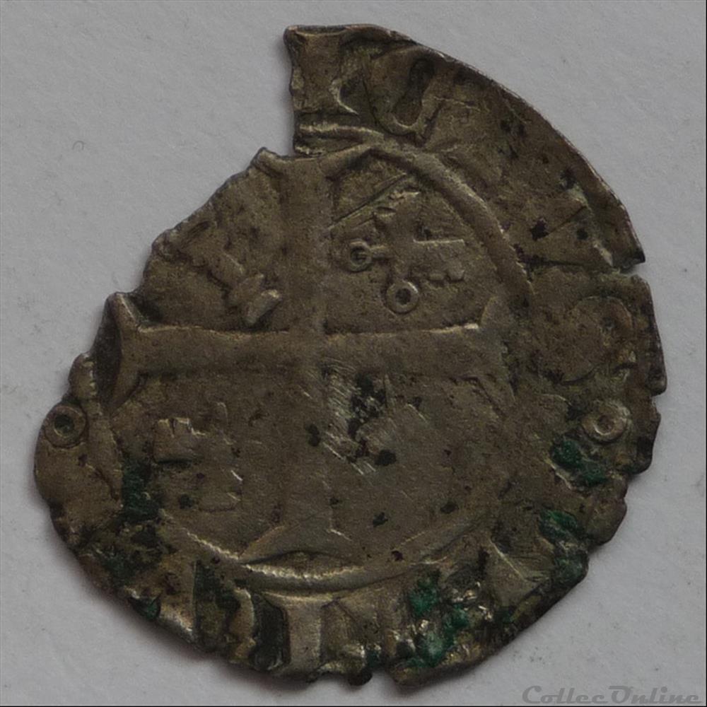 Martin V (1417-1431). Quart de gros monnaie france feodale martin v 1417 1431 quart de gros
