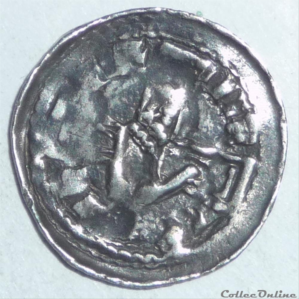 Bertram (1180-1212). Denier monnaie france feodale bertram 1180 1212 denier
