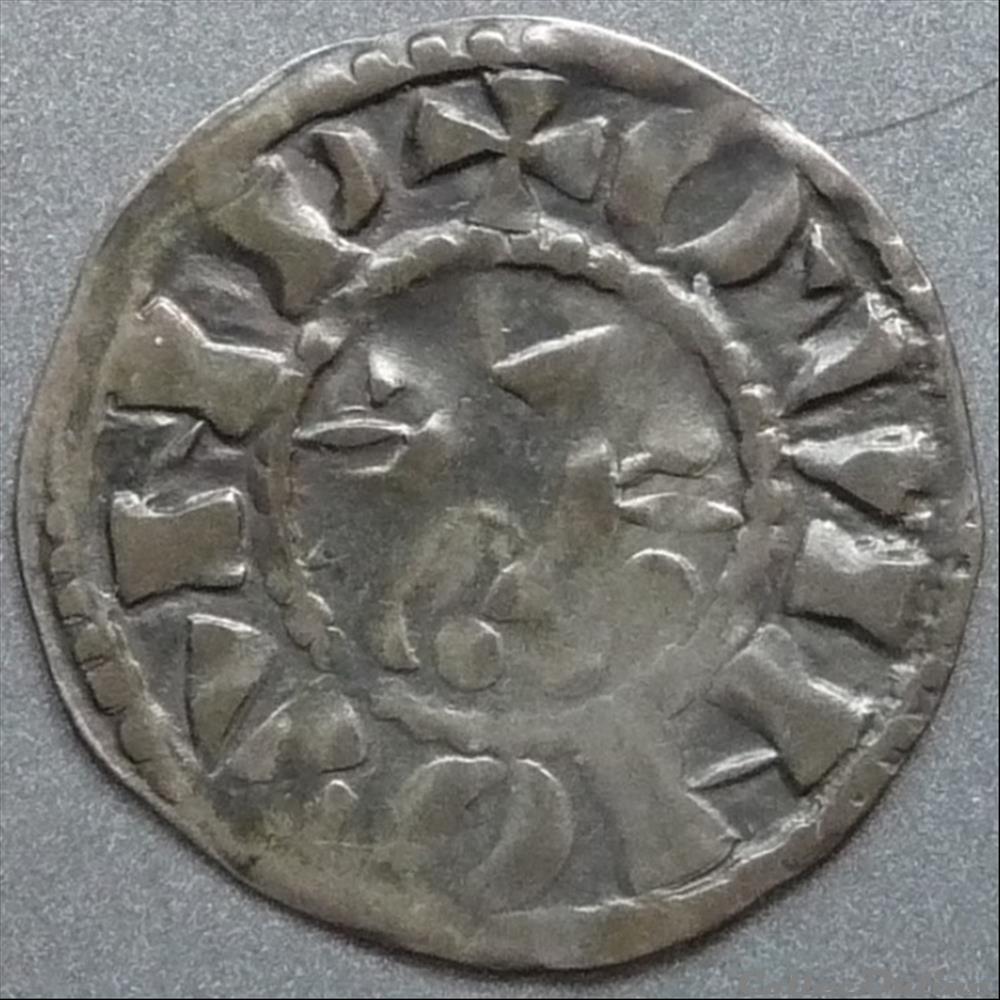 Monnayage immobilsé d' Etienne (XIIème siècle). Denier monnaie france feodale monnayage immobilse etienne xiieme siecle denier