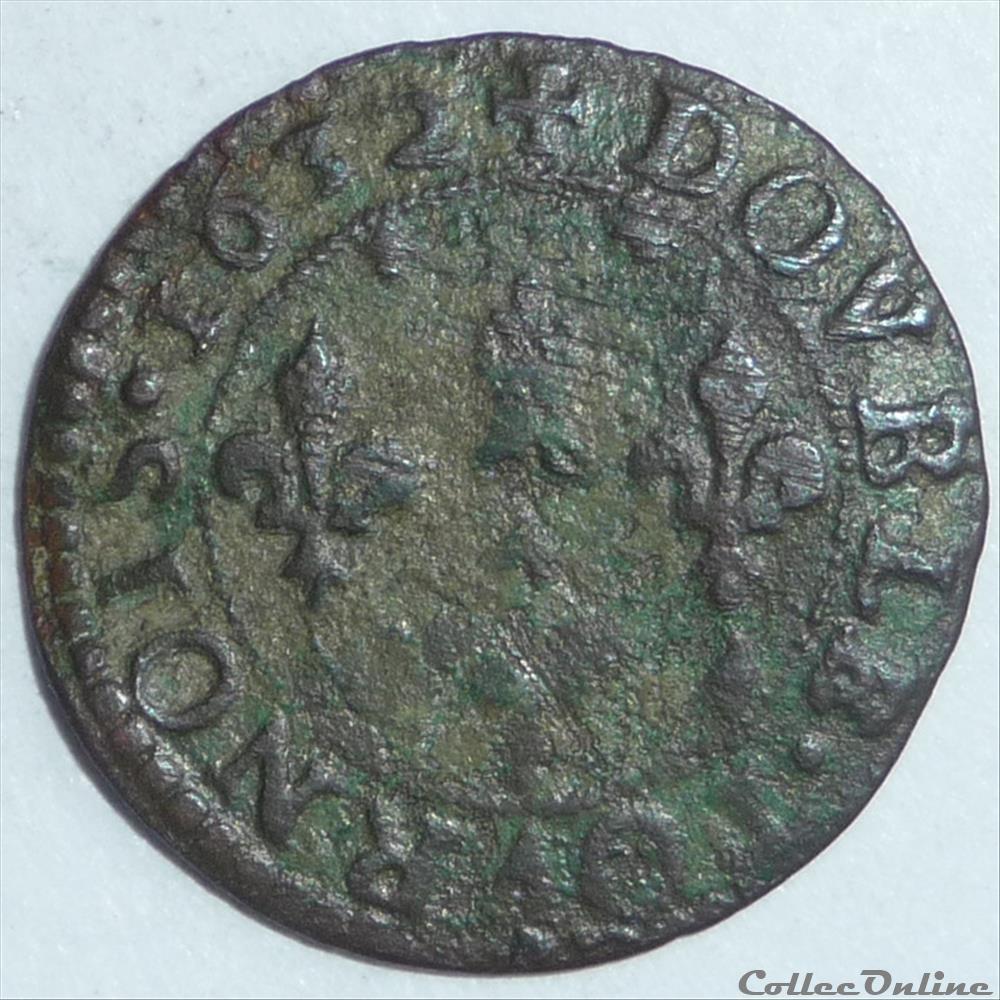 monnaie france feodale frederic maurice de la tour 1623 1652 double tournois