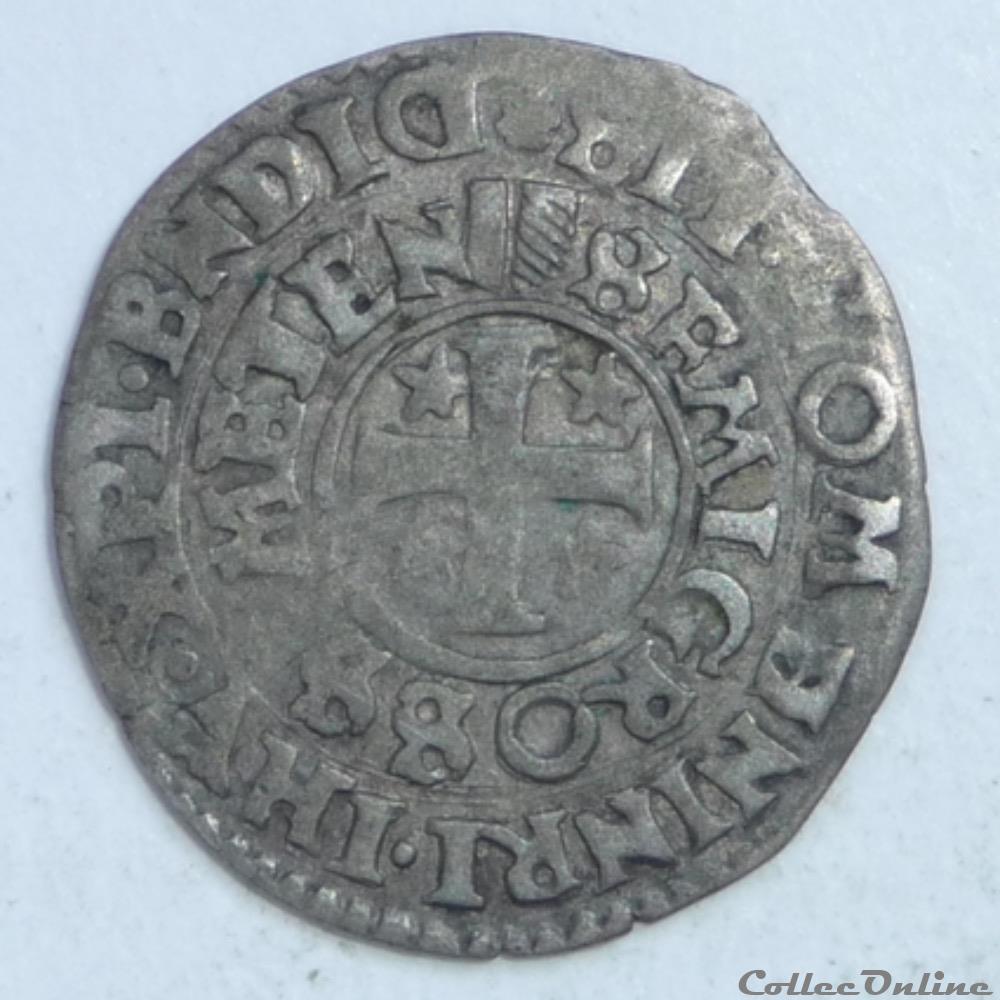 Cité de Metz (1415-1540). Demi-gros monnaie france feodale cite de metz 1415 1540 demi gros