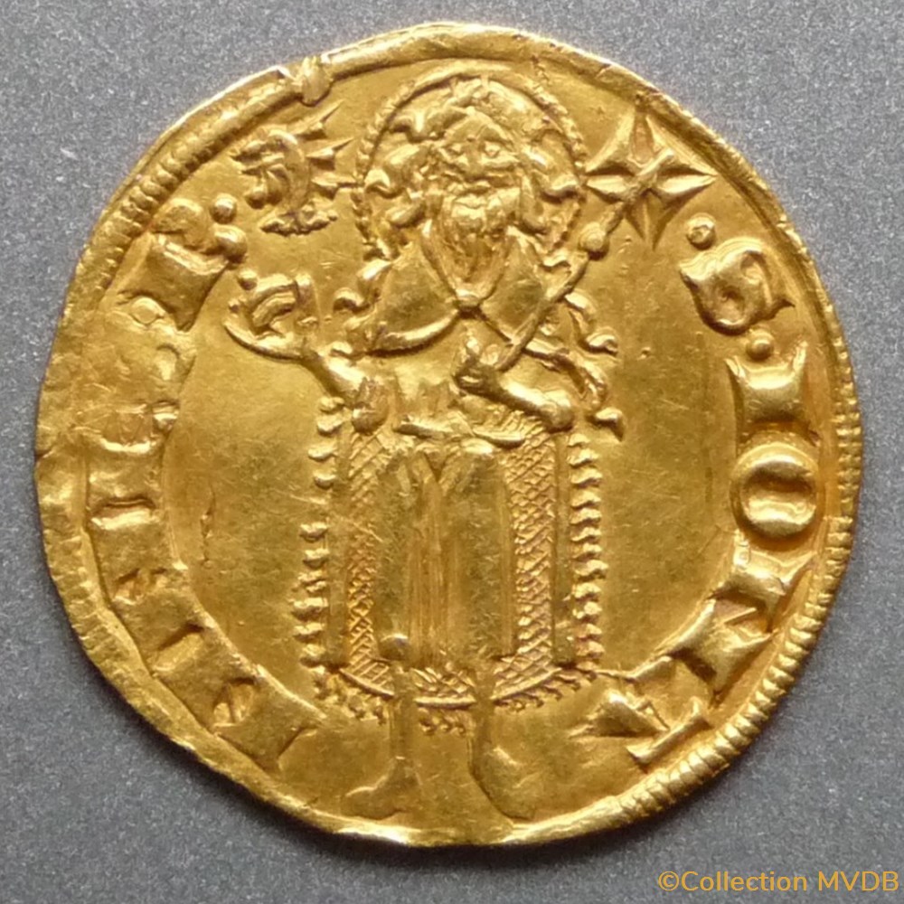 Humbert II (1333 - 1349). Florin d'or monnaies europe medievale a france feodales humbert ii 1333 1349 florin or