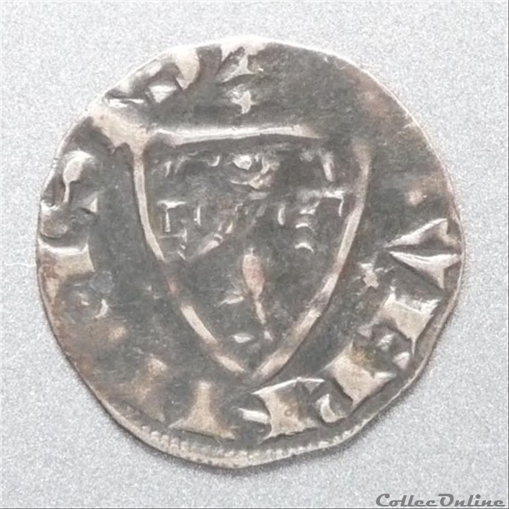 Robert de Flandre (1271-1296). Denier monnaie france feodale robert de flandre 1271 1296 denier