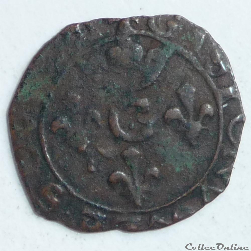 Gaston d' Orléans (1627-1650). Liard monnaie france feodale gaston orleans 1627 1650 liard