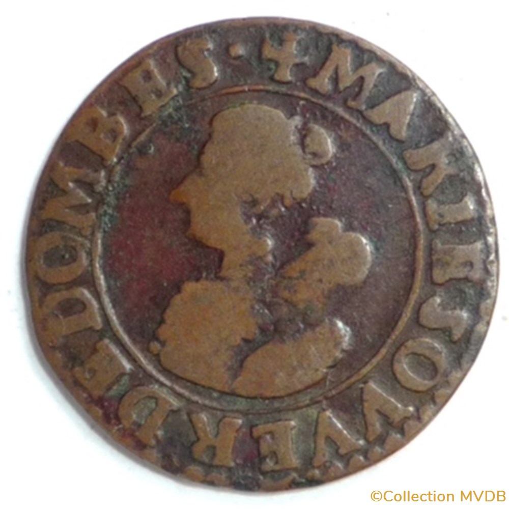 monnaies france feodales marie de montpensier 1608 1627 double tournois
