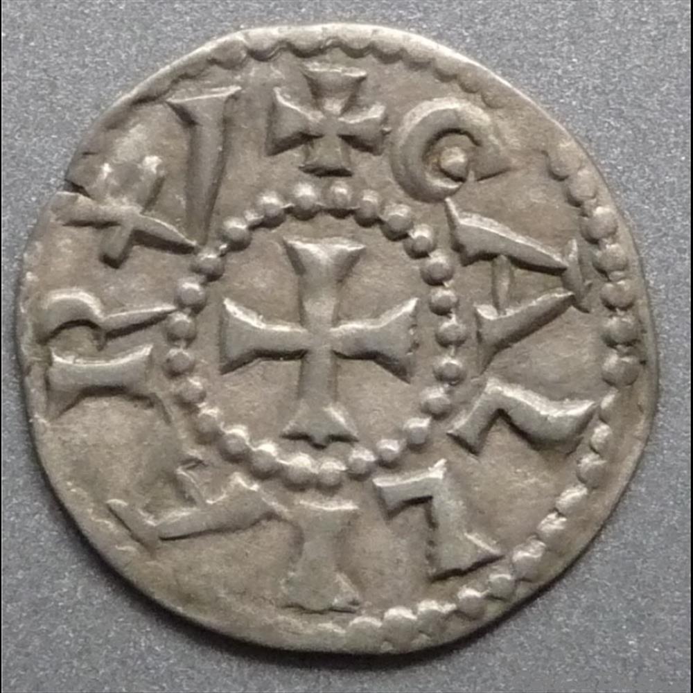 Anonymes (vers 1150-1200). Denier monnaie france feodale anonymes vers 1150 1200 denier
