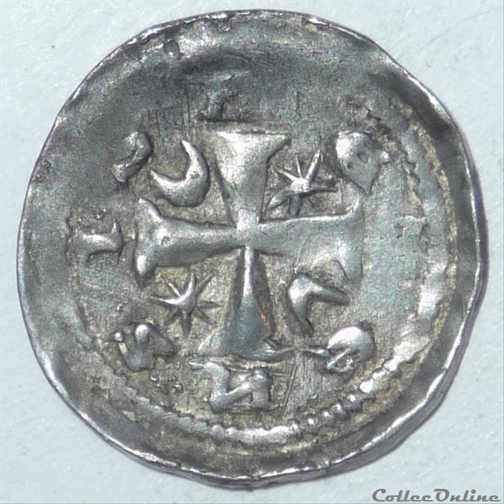 monnaie france feodale jean 1er apremont 1224 1238 denier