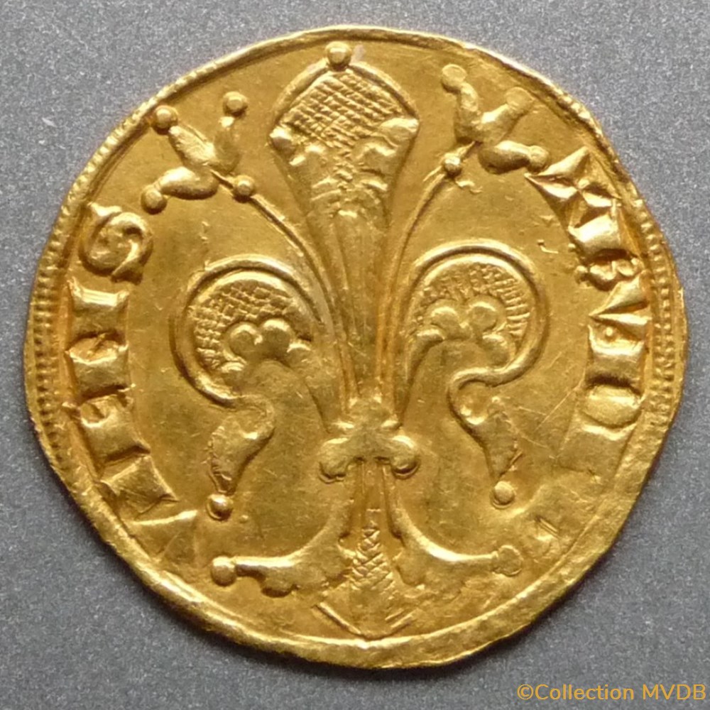 Humbert II (1333 - 1349). Florin d'or monnaies europe medievale a france feodales humbert ii 1333 1349 florin or