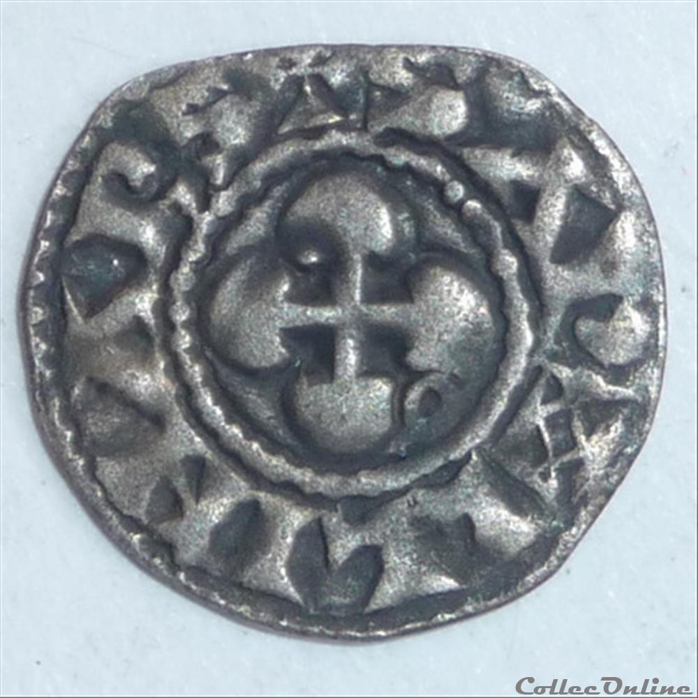 Anonymes (vers 1100-1200). Obole monnaie france feodale anonymes vers 1100 1200 obole