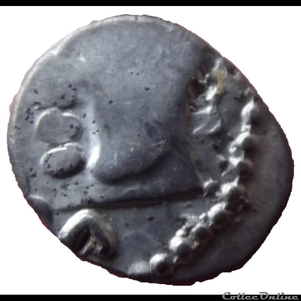 Denier SOLIMA / COLIMA au gros oeil classe I monnaie antique gauloise denier solima colima au gros oeil classe i