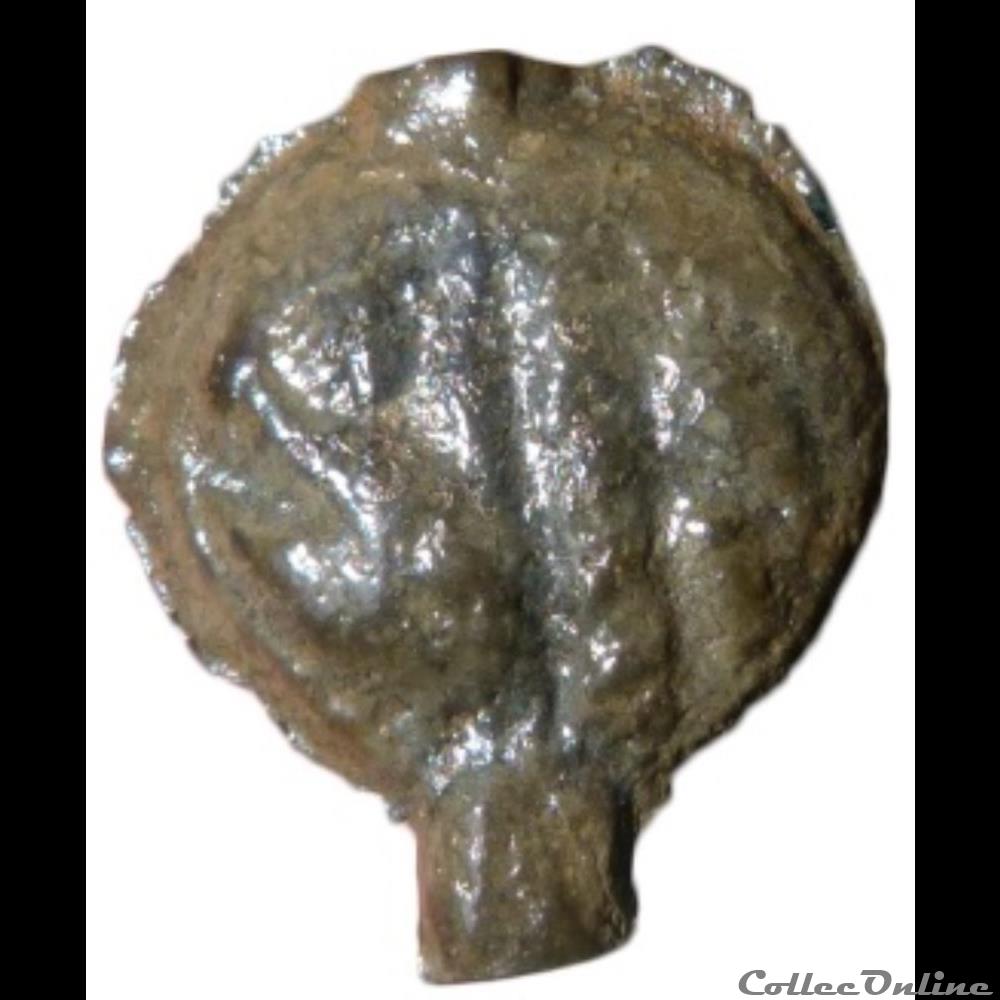 Série 38 ( classe I k ) potin à la tête d'indien monnaie antique gauloise serie 38 classe i k potin a la tete indien