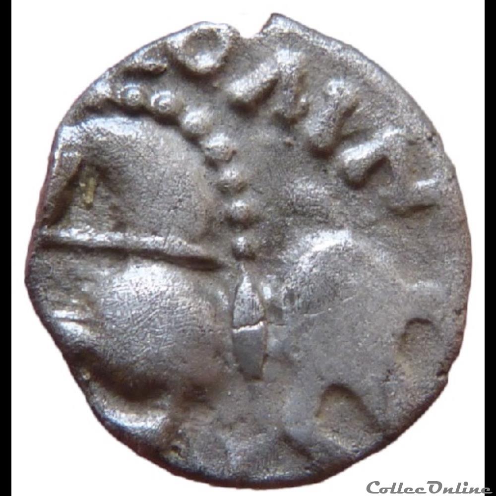 Denier SOLIMA / COLIMA au gros oeil classe I monnaie antique gauloise denier solima colima au gros oeil classe i